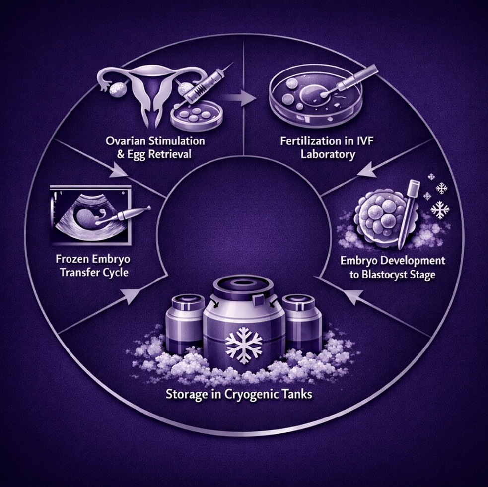 Embryo freezing process explained by Dr. Seema Jain, IVF Specialist In PCMC